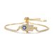 Women's Jewelry Fashion Copper Zircon Geometric Eye Bracelet Copper Micro Inlaid Palm Ornaments Jewelry Bracelet_ipsvogv.com