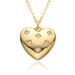 New Love Diamond Necklace For Women Simple Niche Design Heart Shaped Clavicle Chain Copper Plated Real Gold_ipsvogv.com