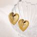 Women’s Jewelry Set Fashion Hot Sale Cochlear Conch Heart Shape Fashionable Simple Light Luxury Stainless Steel Plated Earrings_ipsvogv.com