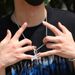 Chain Necklaces Hip Hop Gesture Pendant Necklace Men's Rap Trend Copper Inlaid Zircon Retro Design Gold Necklace Accessories_ipsvogv.com