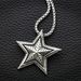 Street Dance Hairstylist DJ Singer Rap Hip-hop Punk Pentagram Pendant Titanium Steel Men's And Women's Necklace Sweater_ipsvogv.com
