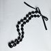New Acrylic Black Ribbon Knot Necklace Graduation Sash Wreath_ipsvogv.com