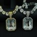 Renqing Hot Selling Color Alloy Pendant Paired With Colorful Cuban Necklace, Hip-hop Cool Necklace_ipsvogv.com