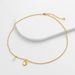French Minimalist Small Gold Bean Pearl Necklace Label Pendant Collarbone Versatile Temperament Short Round Bead Sweater_ipsvogv.com
