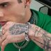 Qiaojin Trendy Personality Titanium Men's Cuban Chain Street Hip-Hop Skull Stainless Steel Bracelet_ipsvogv.com