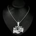 Men’s Jewelry Set Fashion Hip Hop Alloy Letter NO ONE Pendant Men's Personality Handshake Pendant Cuban Chain Necklace Accessories Men_ipsvogv.com