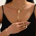 New Fashion Creative Wedding Zircon Flower Jewelry Bride Banquet Earrings Necklace Set_ipsvogv.com
