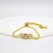 Women’s Jewelry Set Fashion New Product Micro Inlaid Zircon High End Light Luxury Copper Micro Inlaid Zircon Pull Out BraceletLittle People Day Gift_ipsvogv.com
