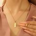 Small Fresh Countryside Style Korean Edition Tassel Necklace Women's Set String Love Design Clavicle Chain Earrings_ipsvogv.com