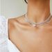 New alloy copper jewelry fashion high gloss pearl pendant clavicle chain glass diamond multi layer necklace_ipsvogv.com