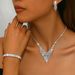 Women’s Jewelry Set Fashion Winter New Arrivals E Commerce Bride Wedding Dress Accessories Charming Diamond Women's Small Earrings Necklace Set_ipsvogv.com