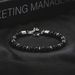 Volcanic Natural Stone White Pine Elastic Cord Stainless Steel Hip-Hop Beaded Simple Men's Round Bead Bracelet_ipsvogv.com