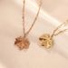 Korean Version Of New Concept Maple Leaf Titanium Steel Necklace For Women, Fresh Personality, Simple Lip Chain,_ipsvogv.com