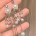 Unisex Tassel Long Pearl Earrings Ins Light Luxury Niche Design High End Exaggerated Earrings Hot Ear Jewelry_ipsvogv.com
