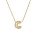 Women's Jewelry Brass Inlaid Zirconium 26 English Small Letters Pendant Necklace Niche Clavicle Chain_ipsvogv.com