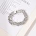 Iced Out Shiny Rhinestone Crystal Gold Plated Miami Cuban Chain Men's Hip Hop Bracelet_ipsvogv.com