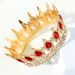 Baroque Bridal Round Party Ball Princess Headwear Birthday Crown Crystal Hair Accessories Female_ipsvogv.com