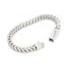Trendy Titanium Men's Accessories Stainless Steel Square Buckle Braided Reversible Chain Hip Hop Bracelet Jewelry_ipsvogv.com
