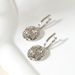 Ear buckle sterling silver round texture earrings simple women's all-match ear jewelry high-grade niche_ipsvogv.com