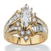 Sanjie Jewelry Irregular Horse Eye Shaped Ladder Square Zircon Men's Ring_ipsvogv.com