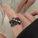 Sweet Cool Zircon Simple Opening Feminine Temperament, Fashionable And High-end Sense, Index Finger Ring With Niche_ipsvogv.com