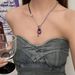 Unisex Small Color Matching Bear Pendant Necklace Sweet Cool Light Luxury Y2k Hot Girl Clavicle Chain Fashionable All Match High End Accessories_ipsvogv.com