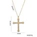 Jewelry Personality Hip-hop Necklace Versatile Full Diamond Cross Sweater Chain_ipsvogv.com