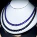 Men's Hip Hop Tennis Chain Necklace In Black Gold & Black/Purple Zircon, 5mm Width, 46cm & 51cm Lengths Hip Hop Necklace Jewelry_ipsvogv.com
