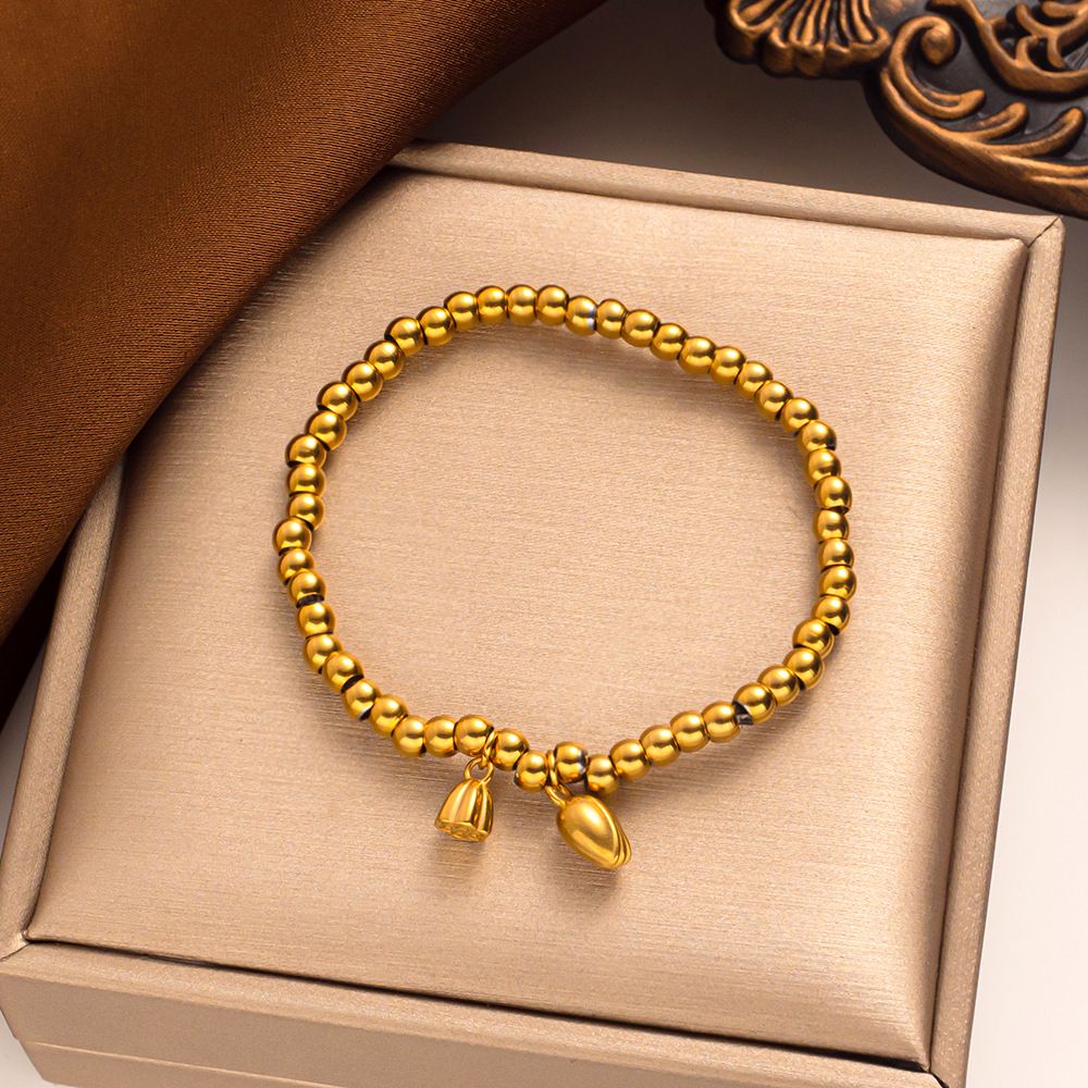 Unisex Jewelry Fashion bracelet Lotus lucky beads bracelet birth year full body titanium steel bracelet_ipsvogv.com