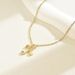 Fashionable commuting style long necklace, female personality, English letters, niche design, geometric luxury,_ipsvogv.com