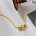 Double Layered With Transfer Beads, Titanium Steel Necklace For Women's Fashion And Versatile Design Without Fading_ipsvogv.com