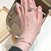 Two Piece Set Of Socialite Temperament Sparkling Zircon Heart Ring, Light Luxury High-end Fashion Bracelet, Index Finger_ipsvogv.com