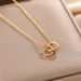 Double Ring Love Titanium Steel Necklace For Women, Light Luxury, Niche Design, Exquisite Necklace, Ins Cool Style_ipsvogv.com