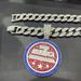 Round Brand MAKE AMErica CREAT AGAIN Letter Alloy Color Diamond Pendant Men's Necklace_ipsvogv.com