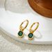 Unisex Copper Plated Diamond Colored Earrings Simple And Fashionable Light Luxury High End Retro Niche Temperament Earrings_ipsvogv.com