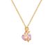 】 Pink 【 Love Rose Fashionable Light Luxury Temperament Gorgeous Full Diamond Necklace Women's Versatile Clavicle Chain 【 】_ipsvogv.com
