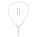 Luxury Diamond & Crystal Jewelry Set - Necklace, Earrings & Bracelet For Women_ipsvogv.com