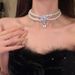 Store Hot 【 Sale ! 】 Sparkling Zircon Pearl Necklace Light Luxury Niche Tassel High End Neck Chain 2024 New Clavicle 【 】_ipsvogv.com