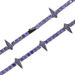 Hip Hop New 5mm Purple Zircon Inlaid Tennis Chain Black Panther Necklace Men's Necklace_ipsvogv.com