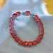 Hip Hop Round 8mm Multi-color Zircon Women's High Carbon Diamond Bracelet, Handmade Accessory_ipsvogv.com