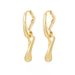 Gold-Plated Copper Light Luxury Personality Simple Cold Style Irregular Long Mixed Earrings_ipsvogv.com