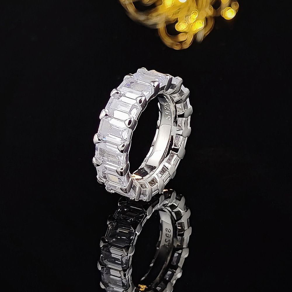 Luxury zircon full diamond plain ring Female Minority advanced design sense r4577_ipsvogv.com