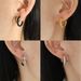 Women's Jewelry Ear Clips Exaggerated Personality Earrings Metal Electroplating Color Retention Earrings Inlaid With Zircon_ipsvogv.com