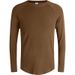 Men's Clothing Long-Sleeved Sports T-Shirt Cotton Training Suit Casual Thin Top Running Fitness Bottom_ipsvogv.com
