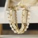 Korean Style Multi-layer Glass Bead Chain Ribbon Necklace Sweet Fashion Niche Design Elegant Versatile Jewelry_ipsvogv.com