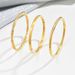 3pcs/set Stainless Steel Gold Bracelet Set With Diamond Nails High End Four Leaf Clover Bracelet Gold Bangles_ipsvogv.com