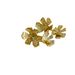 Gold-Plated Copper High-End French Style Two-Way Vintage Three-Dimensional Texture Gentle Flower Earrings_ipsvogv.com