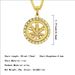 Hot selling hip-hop diamond maple leaf turntable necklace for men's rotatable pendant jewelry_ipsvogv.com