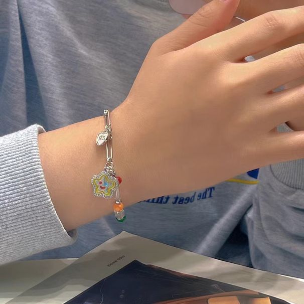 Smiling Star Bead Splicing Bracelet For Women's Niche Design, Elegant Style, Simple High End, Fashionable And Versatile_ipsvogv.com