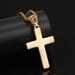 Hip Hop Square Zircon Cross Necklace, European and American Punk Personality, Male and Female Couple Pendant Accessories_ipsvogv.com
